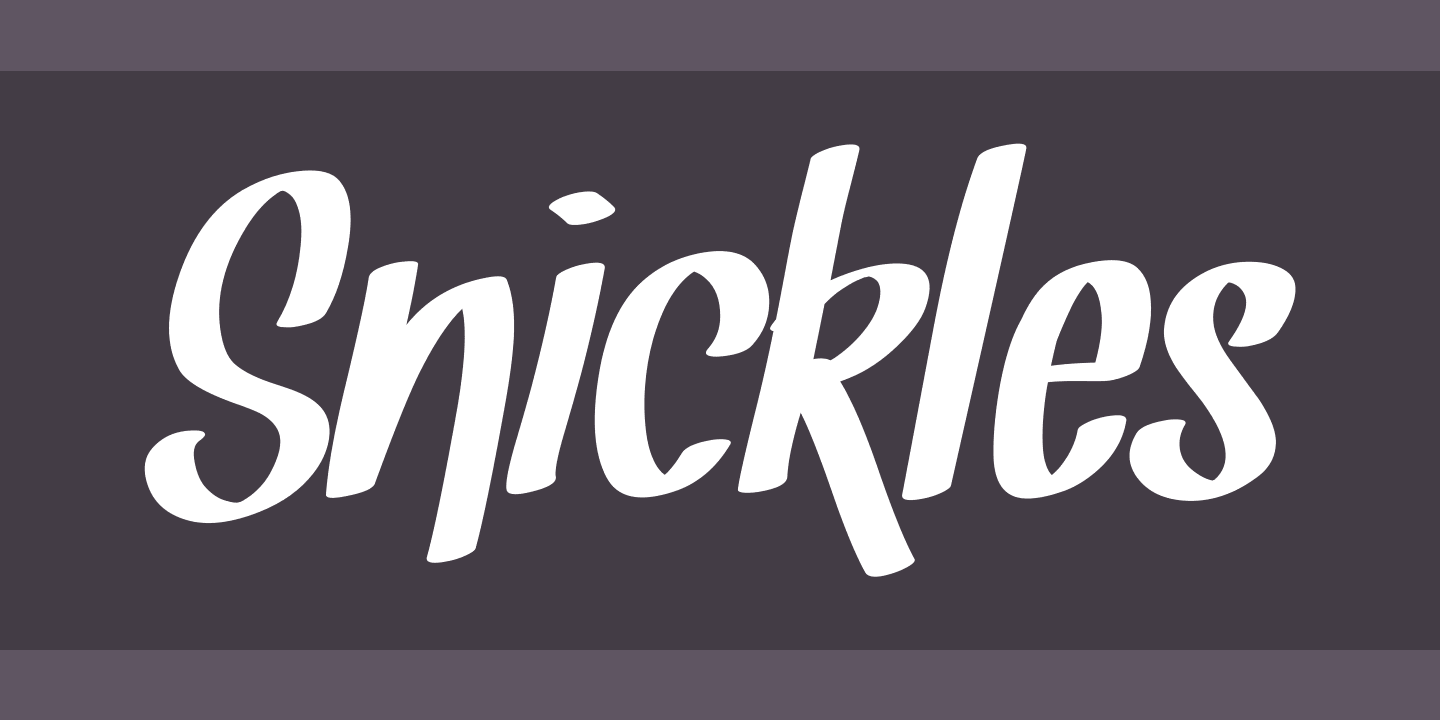 Шрифт Snickles